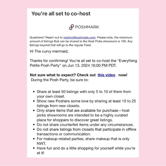 COHOSTING - EVERYTHING PETITE - Thanks for a great party! - Picture 3 of 11